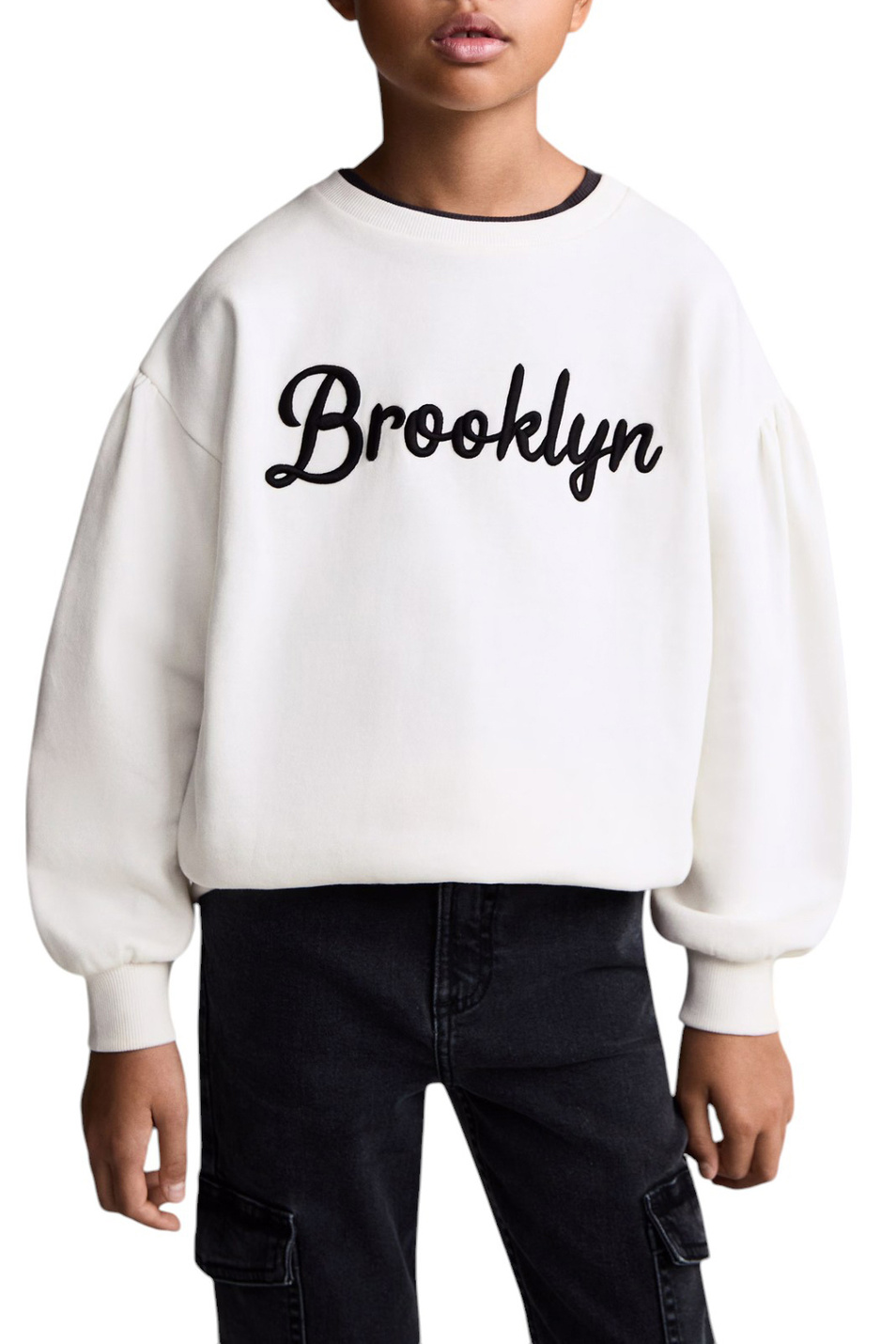 Девочкам Mango Kids Свитшот BROOKLYN из натурального хлопка (цвет ), артикул 77076727 | Фото 4