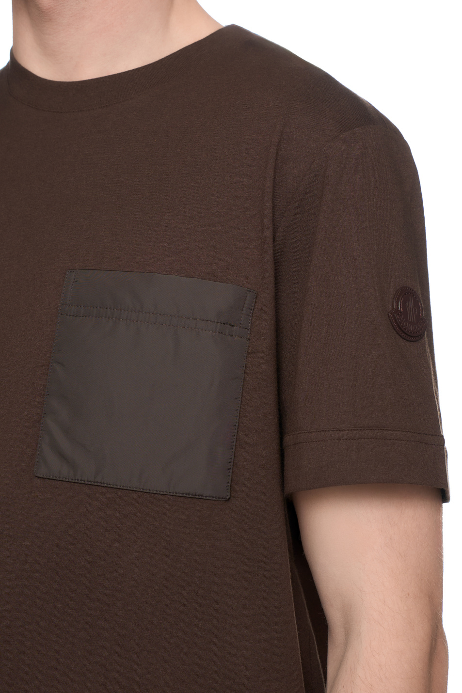 Мужской Moncler Футболка с накладным карманом (цвет ), артикул K20918C00029-89B4F | Фото 6