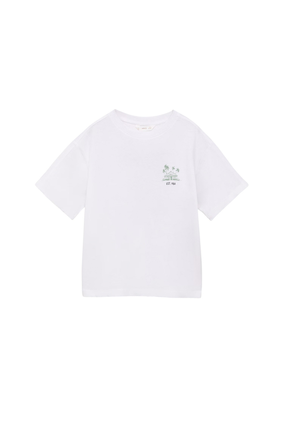 Мальчикам Mango Kids Футболка TROPICAL из хлопка (цвет ), артикул 87007712 | Фото 1