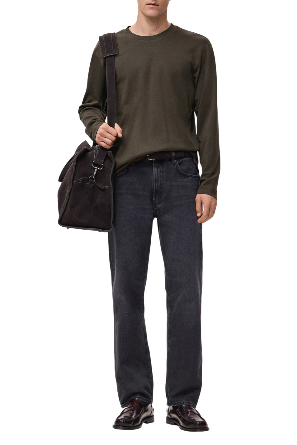 Мужской Mango Man Лонгслив GARETH из хлопка (цвет ), артикул 27061254 | Фото 2