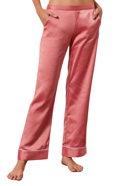 Атласные брюки GIA|Основной цвет:Коралловый|Артикул:6530732 | Фото 1