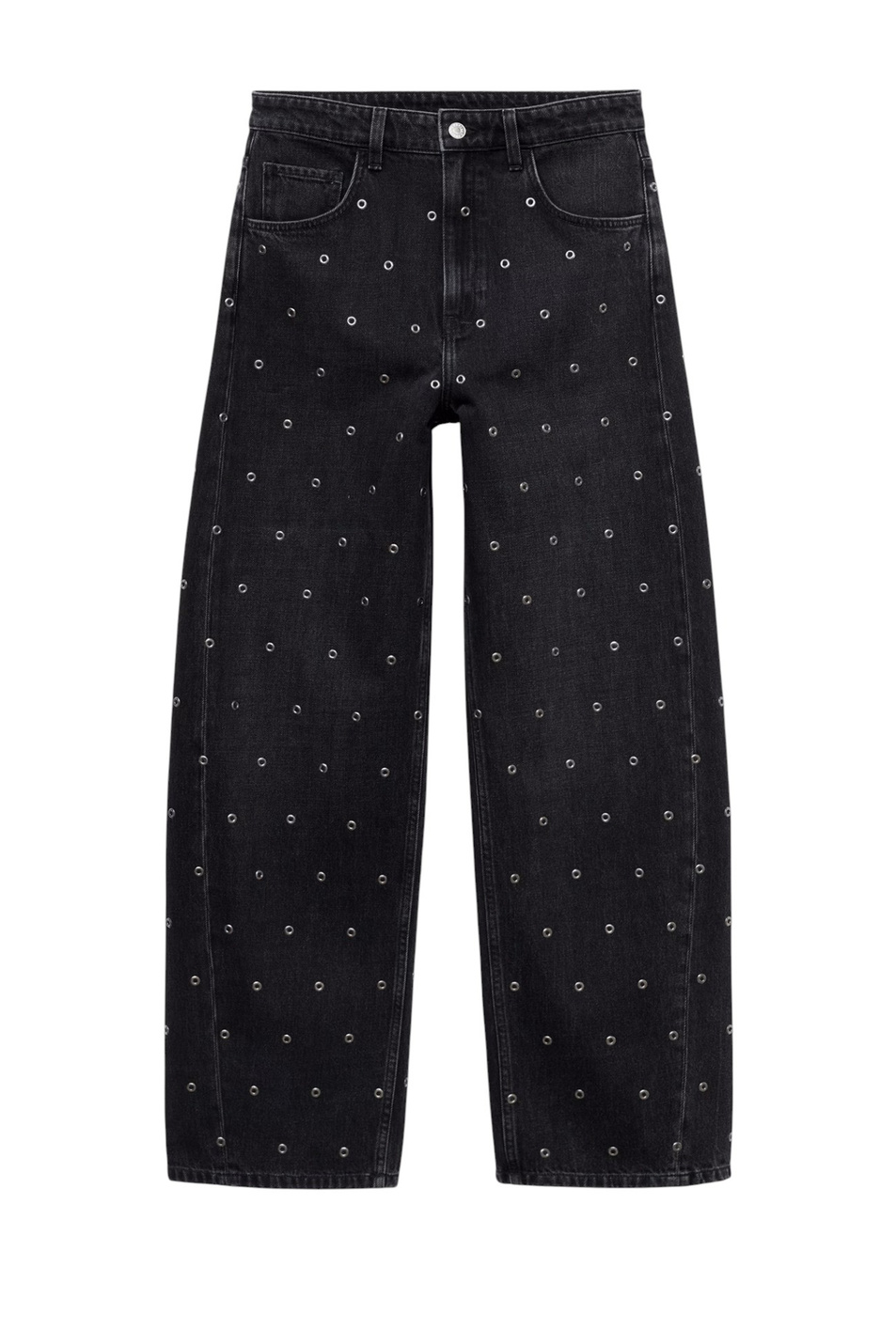 Женский Mango Джинсы EYELETS из хлопка (цвет ), артикул 17024790 | Фото 1