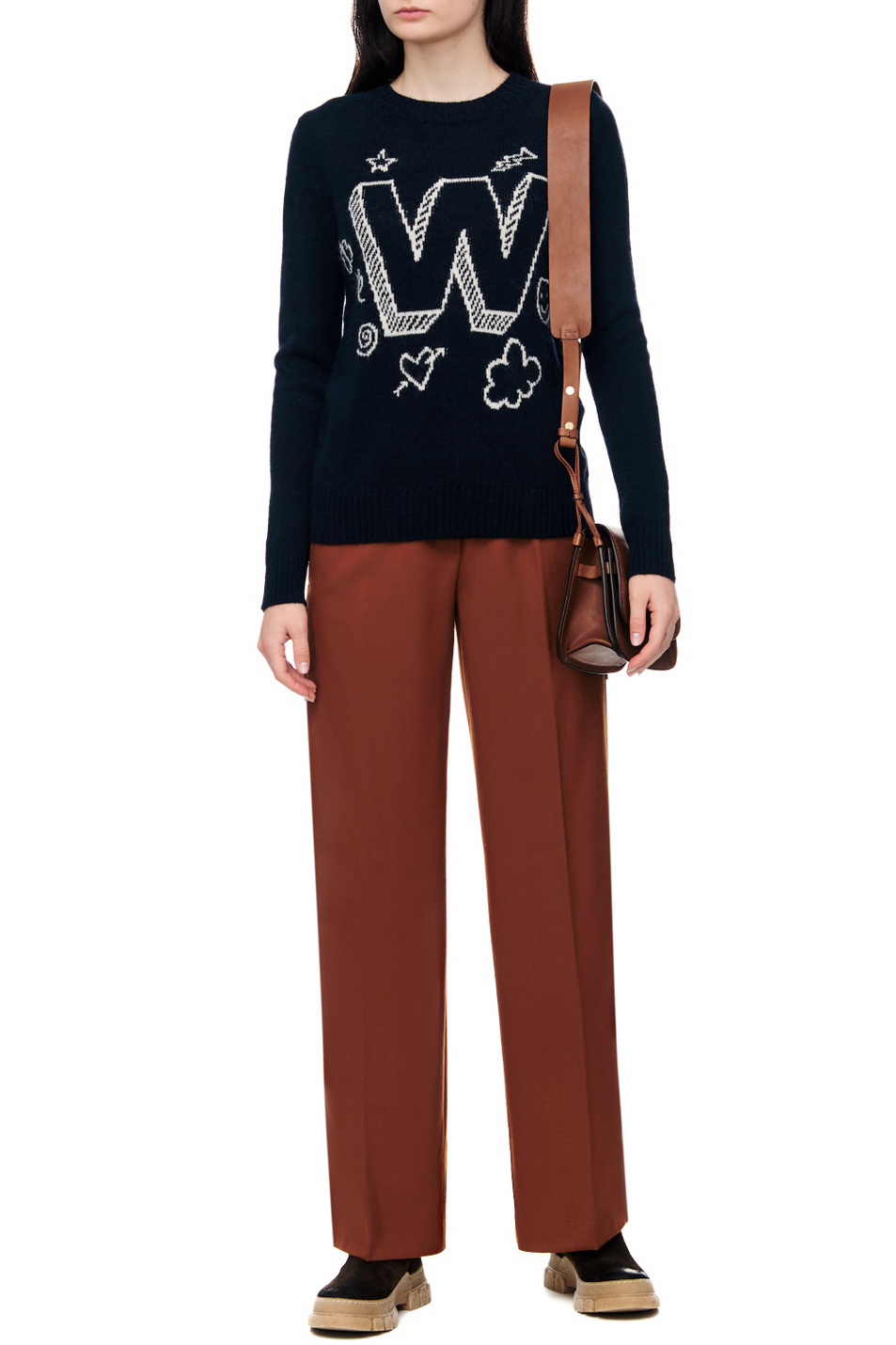 Женский Weekend Max Mara Сумка VELES из натуральной кожи (цвет ), артикул 55161324 | Фото 8