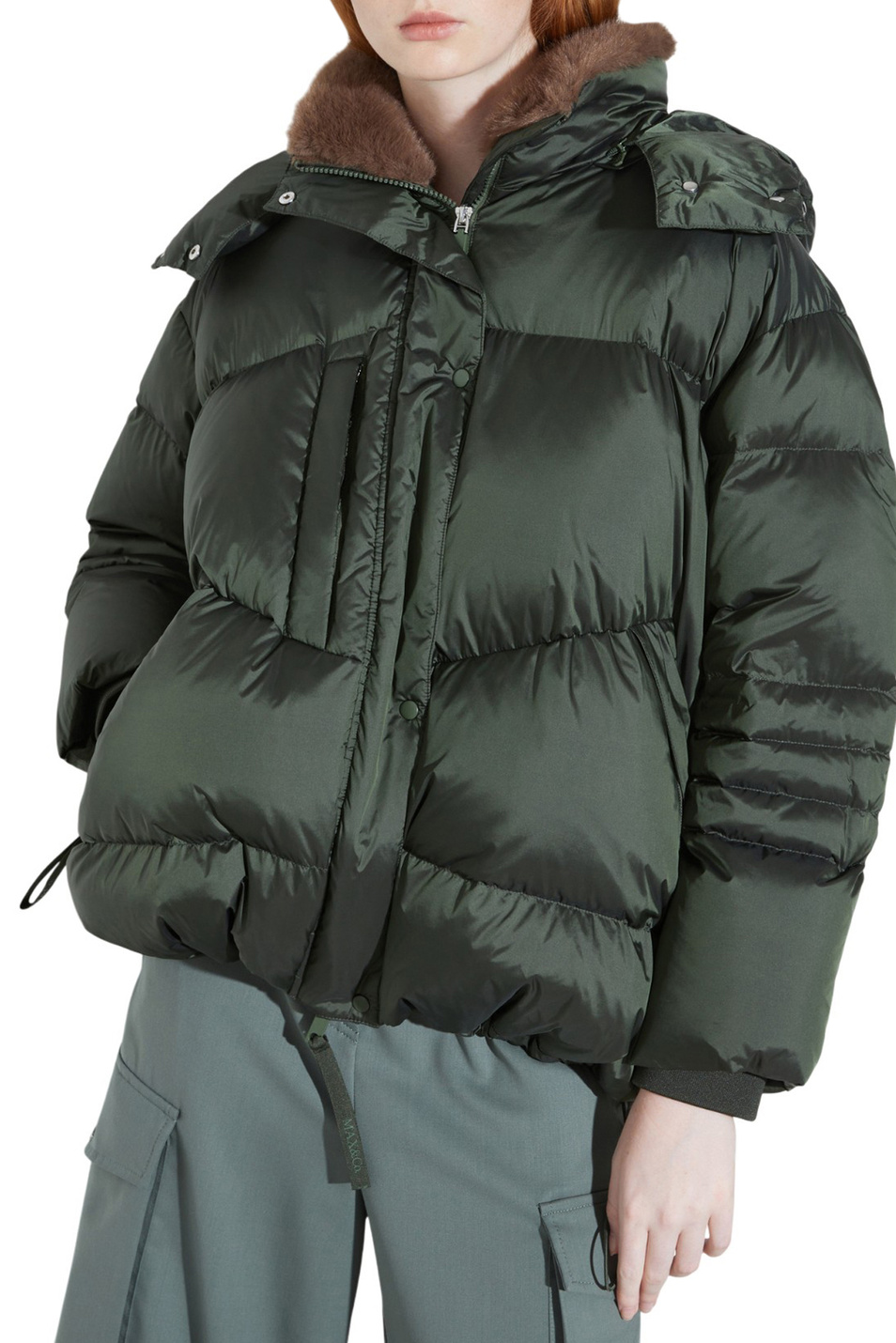 Куртка CURSORE с пуховым наполнителем|Основной цвет:Зеленый Женский MAX&Co. Куртка CURSORE с пуховым наполнителем (цвет ), артикул 2526486034 | Фото 3