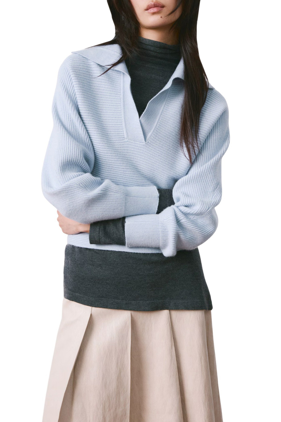 Женский Mango Джемпер FRESON с V-образным вырезом (цвет ), артикул 27014085 | Фото 3