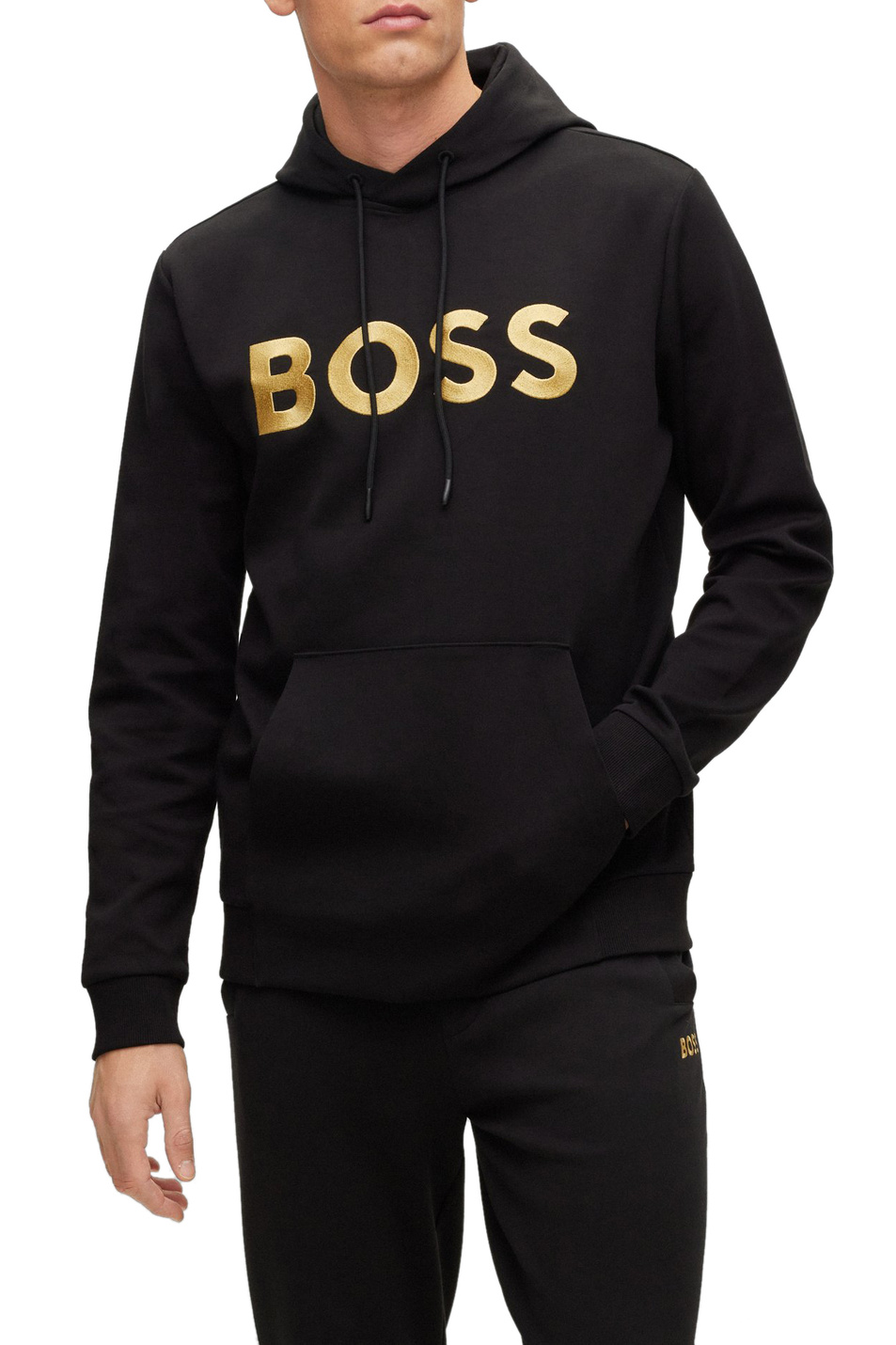 Мужской BOSS Худи с контрастным логотипом на груди (цвет ), артикул 50482887 | Фото 3