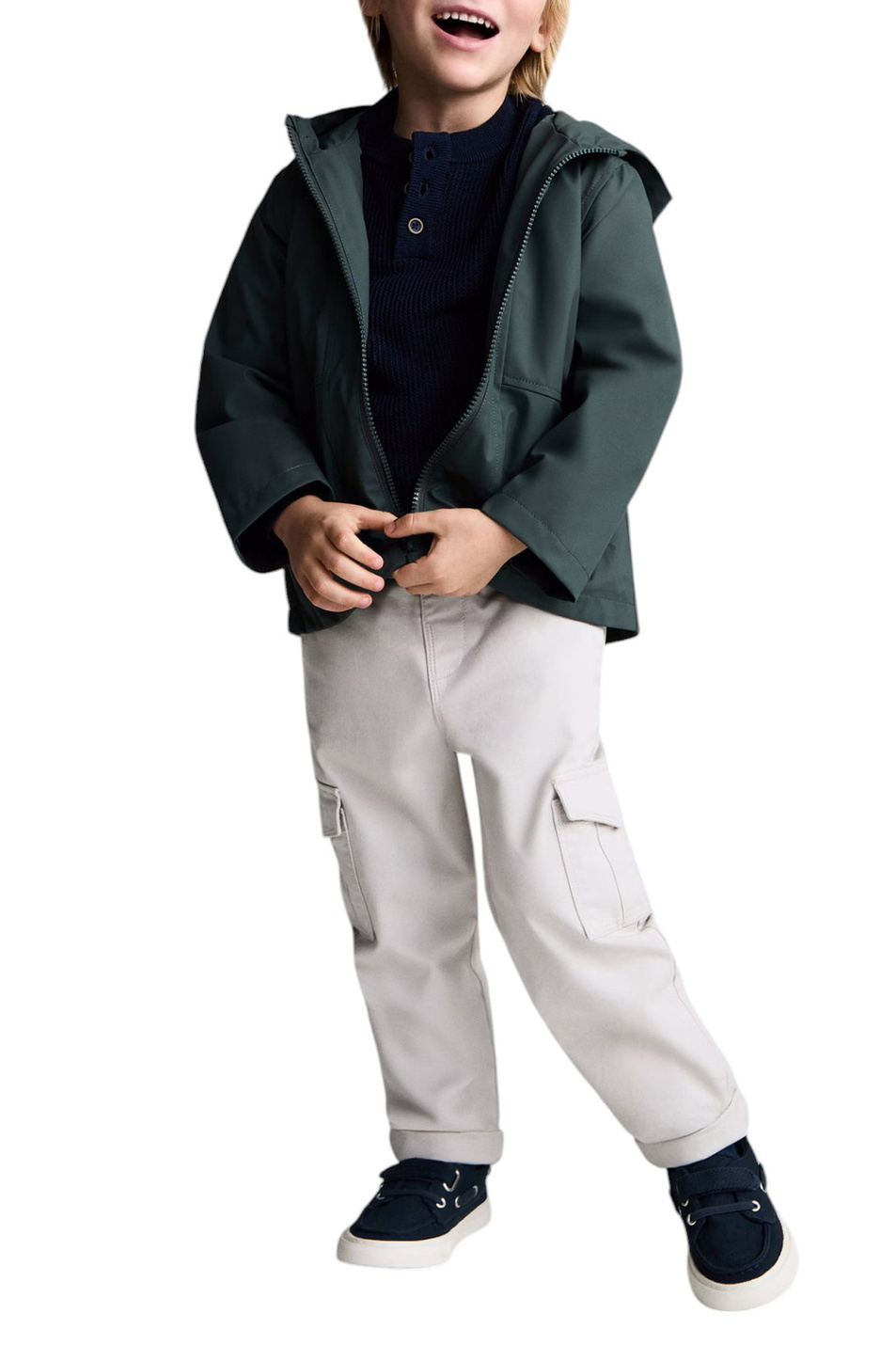 Малышам мальчикам Mango Kids Куртка PUMBA однотонная (цвет ), артикул 87070627 | Фото 3