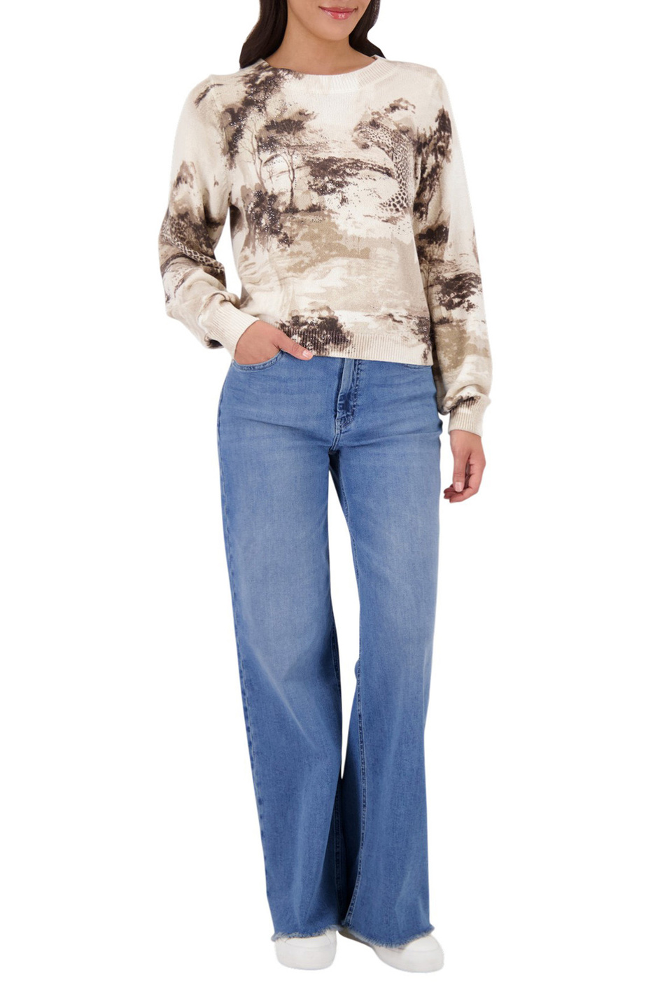 Женский Monari Джемпер со стразами (цвет ), артикул 410382 | Фото 2