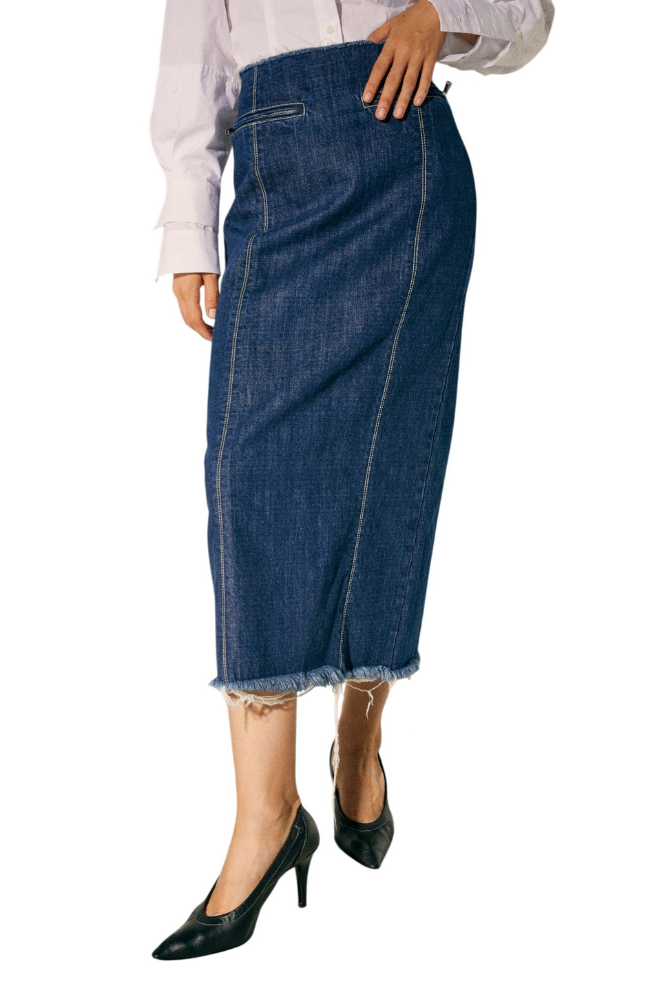 Женский MAX&Co. Юбка MCLLUGLIO джинсовая (цвет ), артикул 2618101022 | Фото 3