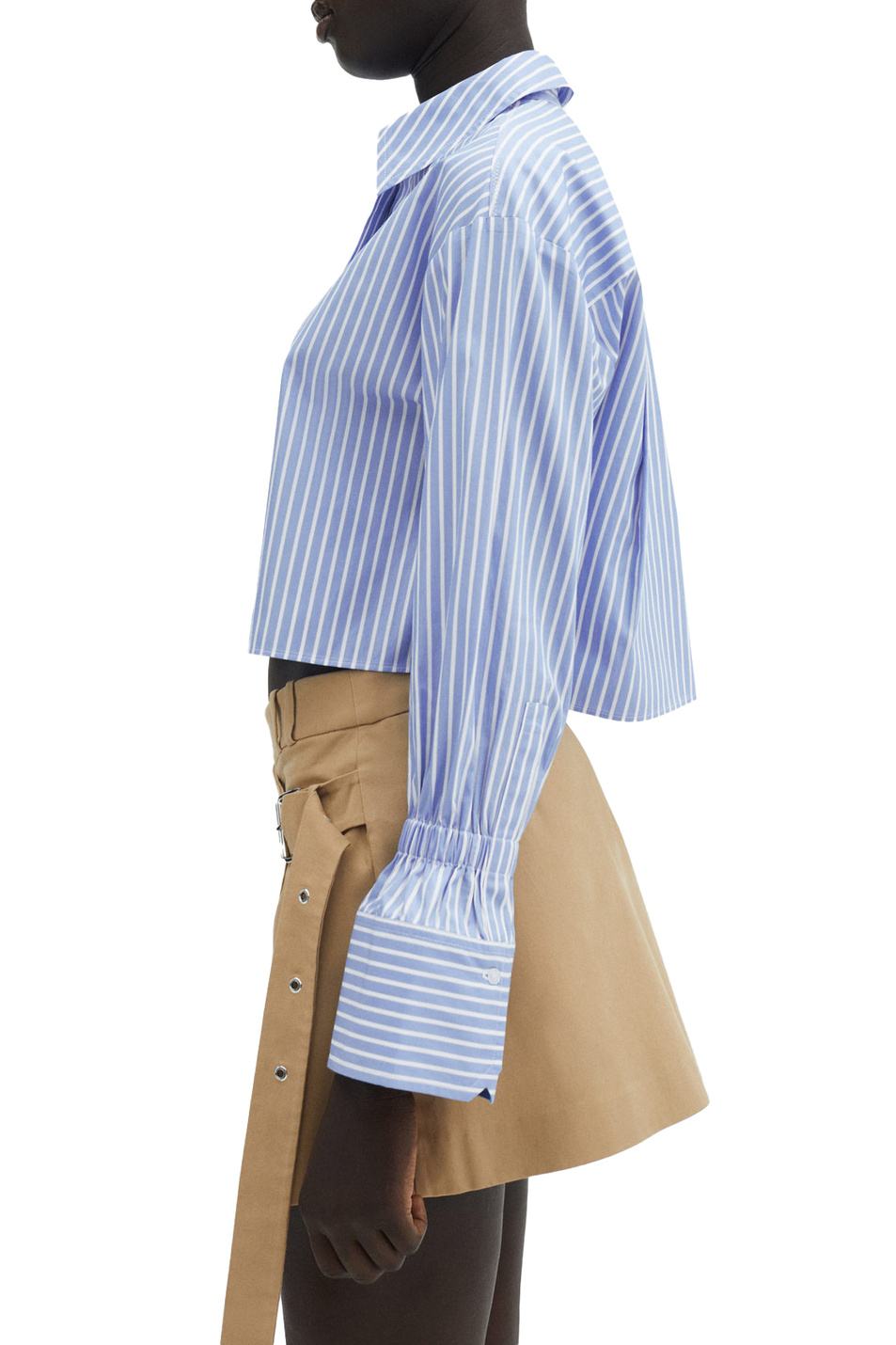 Женский Mango Блузка CUFY укороченная в полоску (цвет ), артикул 67015737 | Фото 3