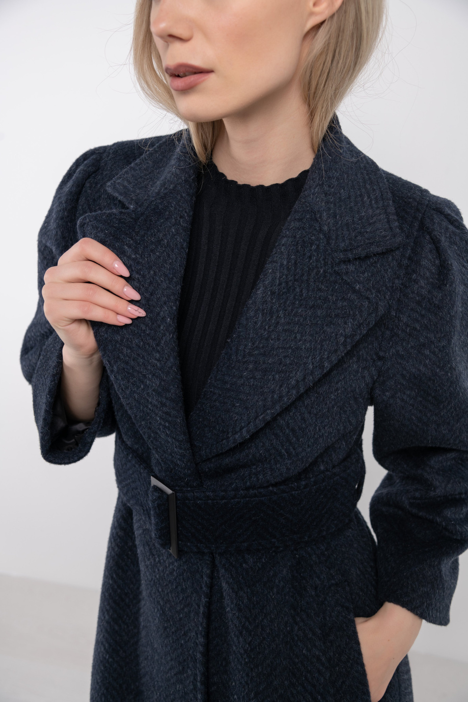 Emporio Armani Пальто из смесовой шерсти (цвет ), артикул 9NL18T-92701 | Фото 6