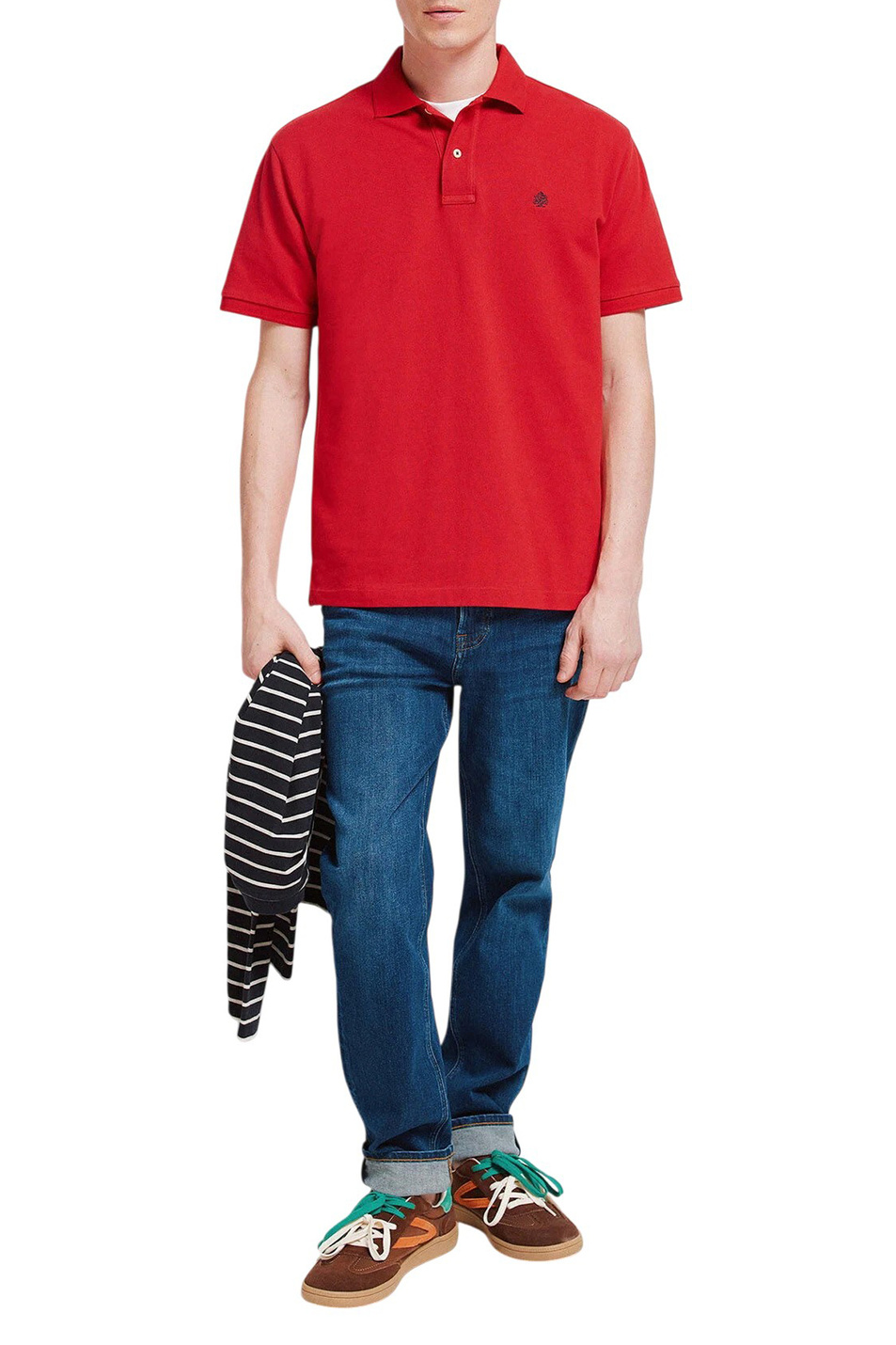 Мужской Springfield Поло из хлопка (цвет ), артикул 8551097 | Фото 2