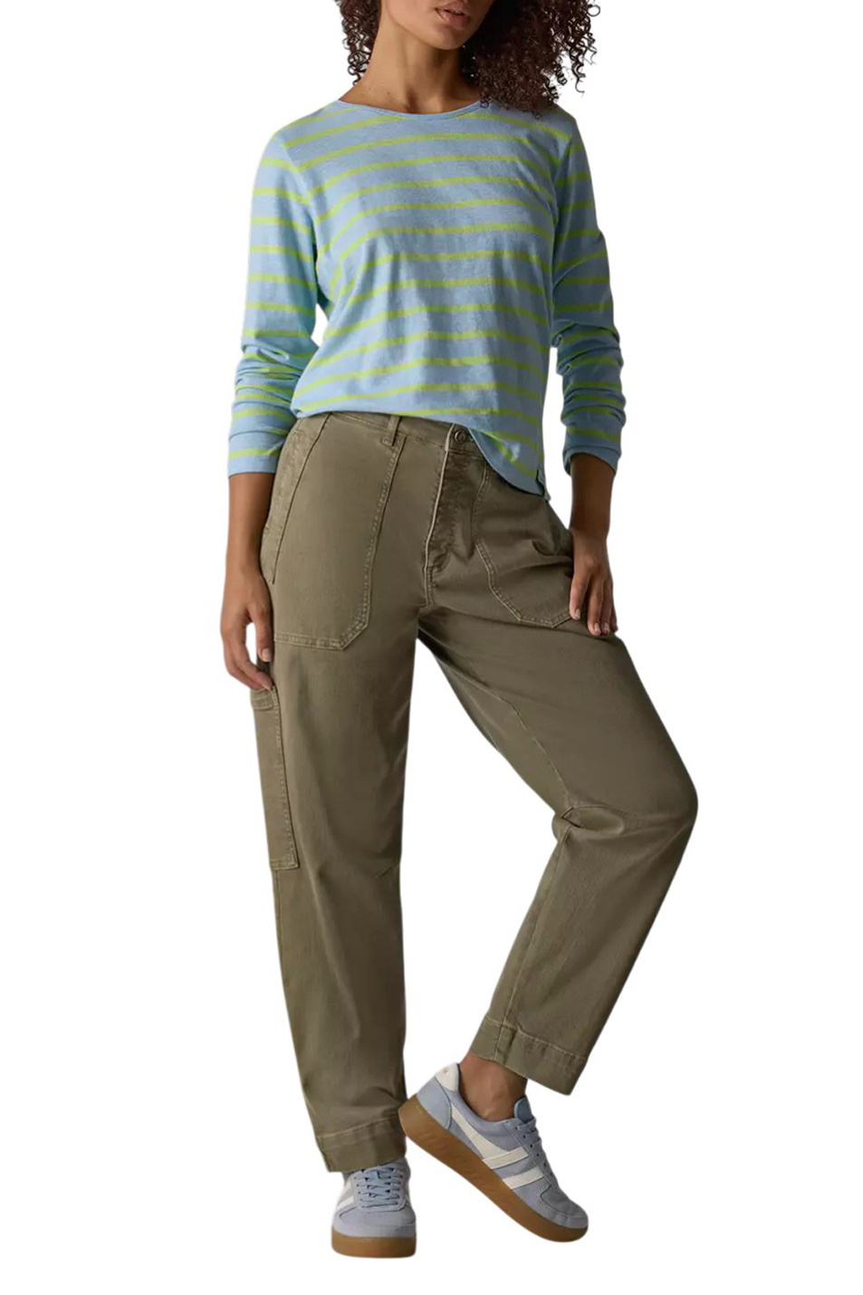 Женский LeComte Джемпер из натурального хлопка в полоску (цвет ), артикул 56-614306 | Фото 3