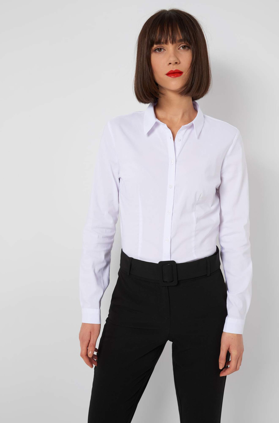 Orsay Приталенная рубашка из смесового хлопка (цвет ), артикул 690176 | Фото 3