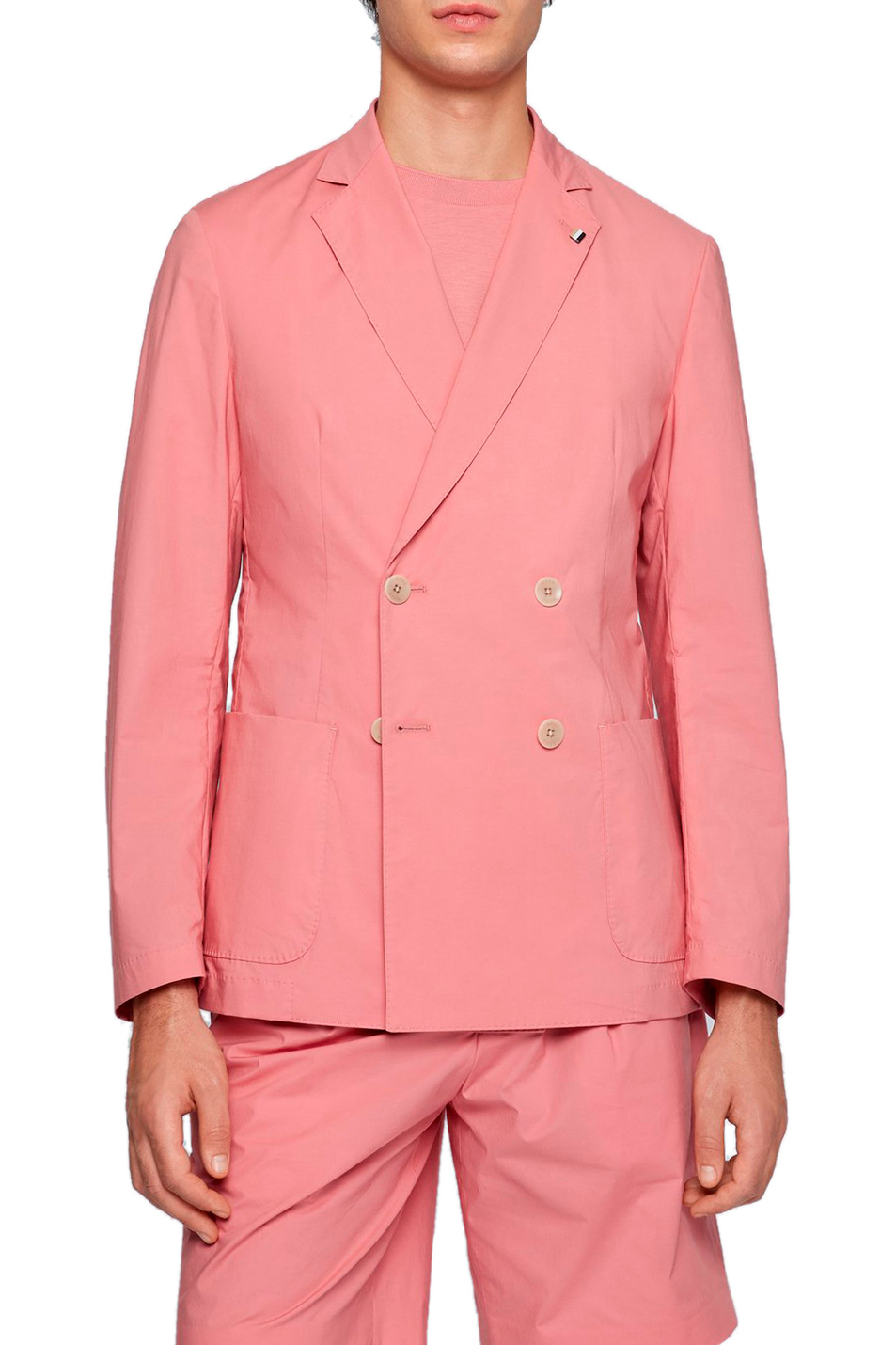 Мужской BOSS Двубортный приталенный пиджак (цвет ), артикул 50468944 | Фото 3