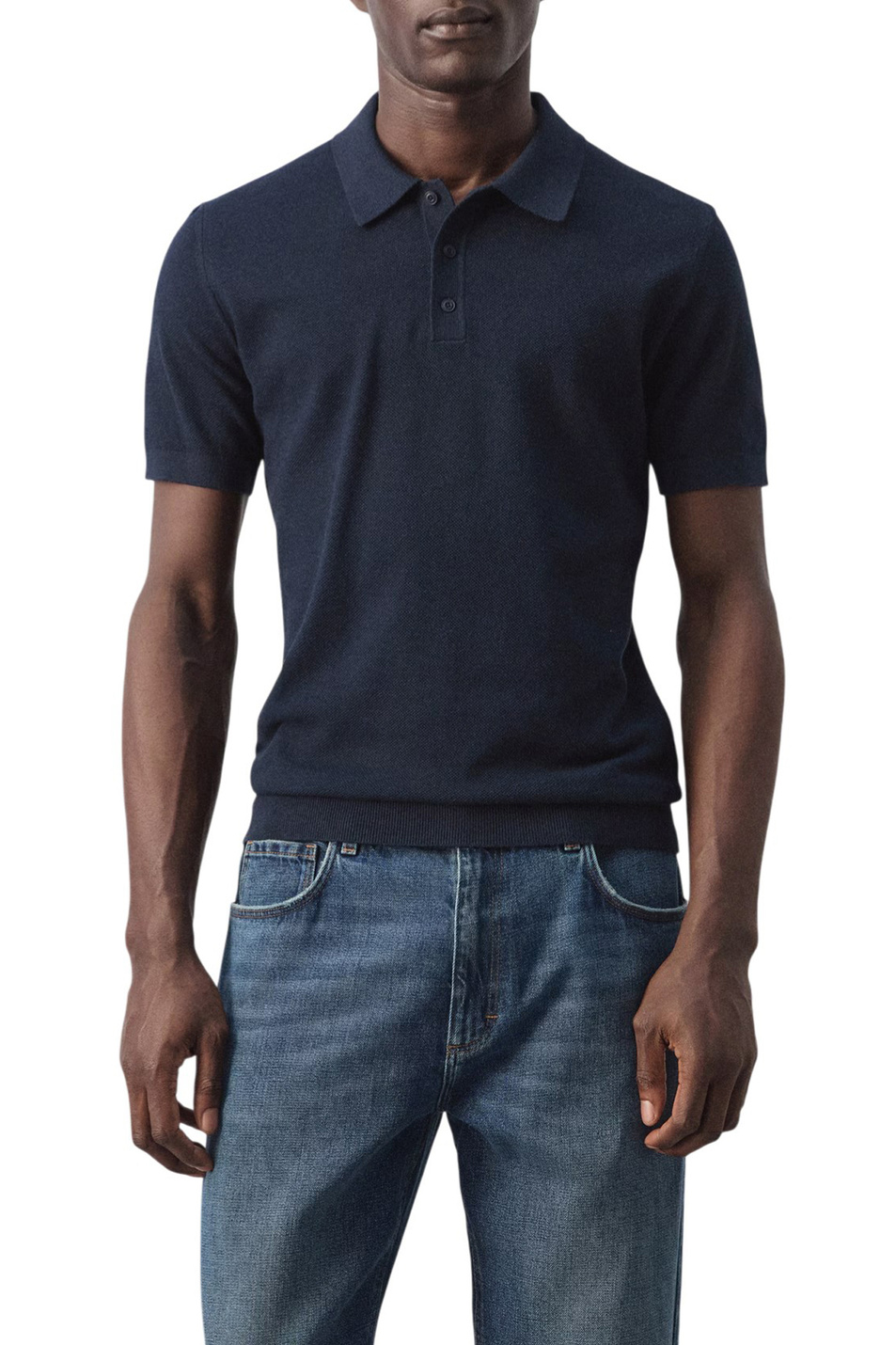 Мужской Mango Man Поло ANDREW из смесового хлопка (цвет ), артикул 27045944 | Фото 3