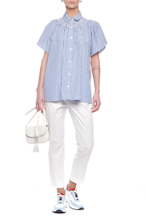 Weekend Max Mara Брюки FARAONE из хлопкового габардина ( цвет), артикул 51310611 | Фото 2