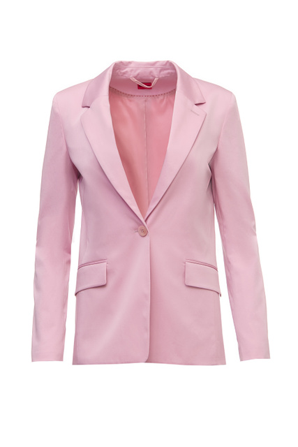 Пиджак из эластичного хлопка|Основной цвет:Розовый|Артикул:50467054 | Фото 1