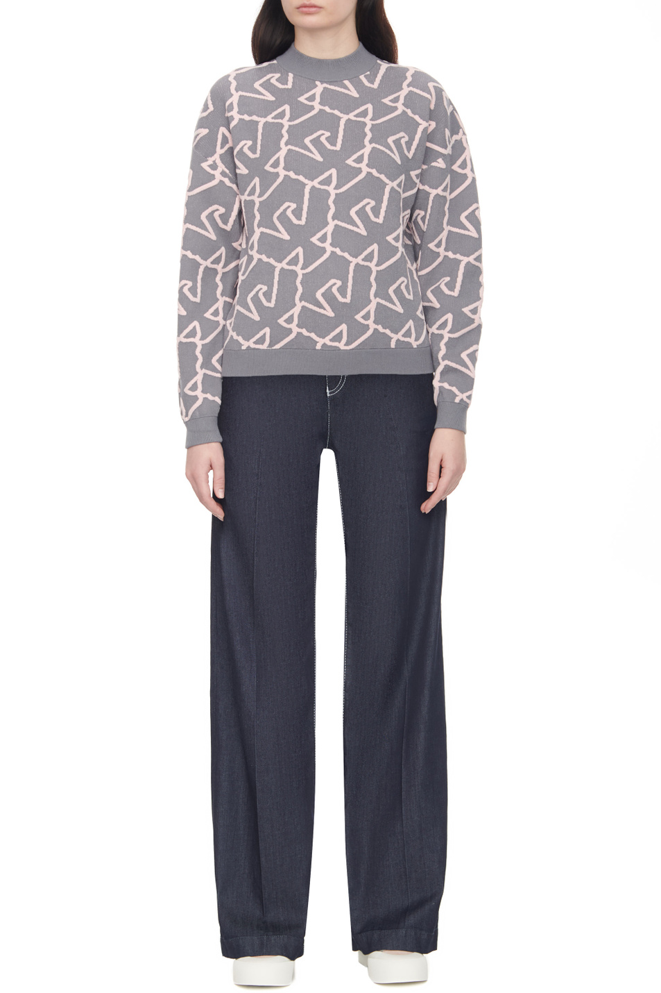 Женский Emporio Armani Джинсы однотонные (цвет ), артикул 6R2J14-2DBBZ | Фото 3