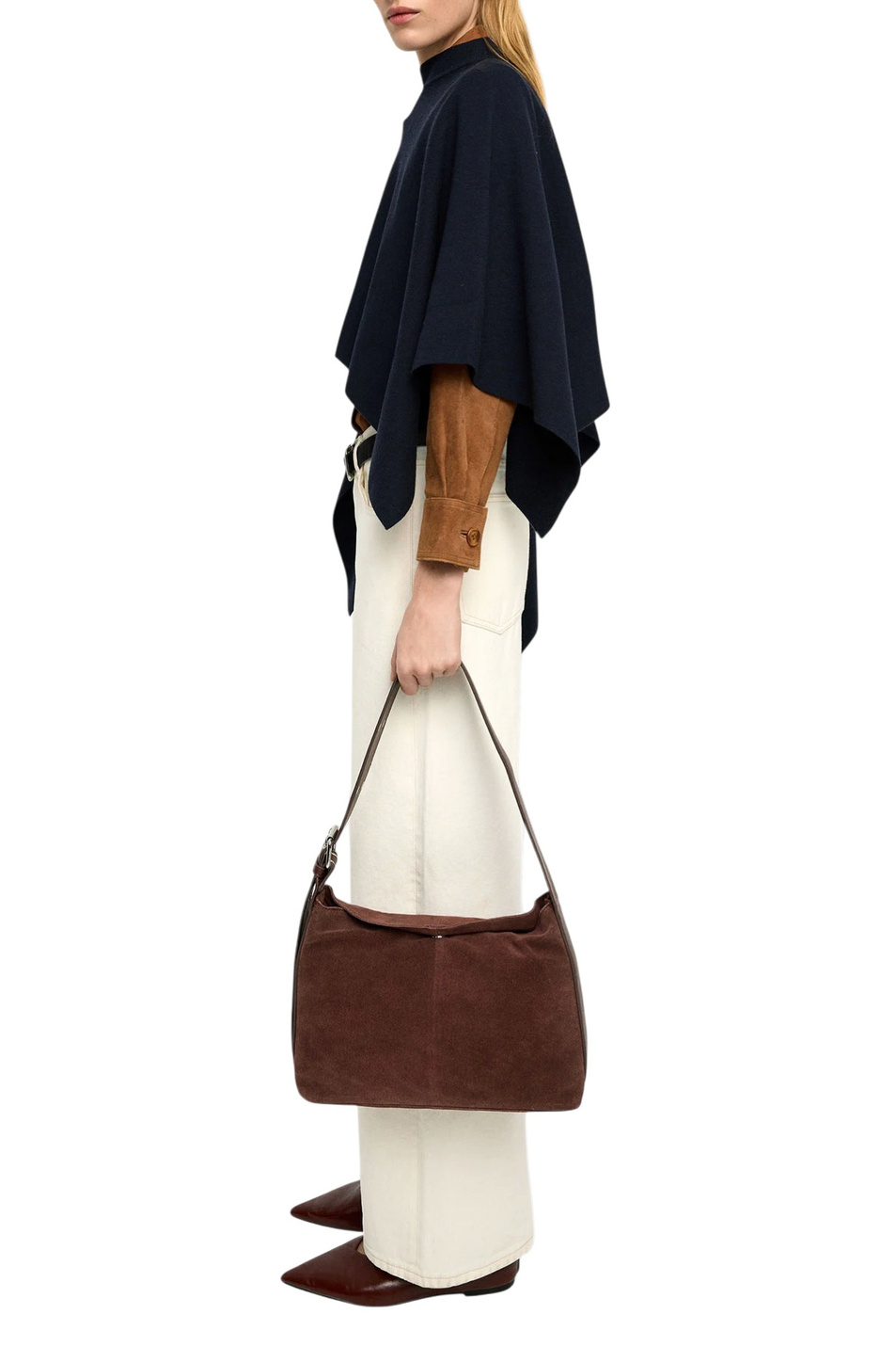 Женский Parfois Сумка через плечо из натуральной замши (цвет ), артикул 244116 | Фото 5