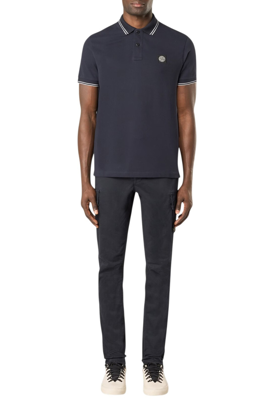 Мужской Stone Island Поло с контрастными деталями (цвет ), артикул L1S152200010-S0018 | Фото 2