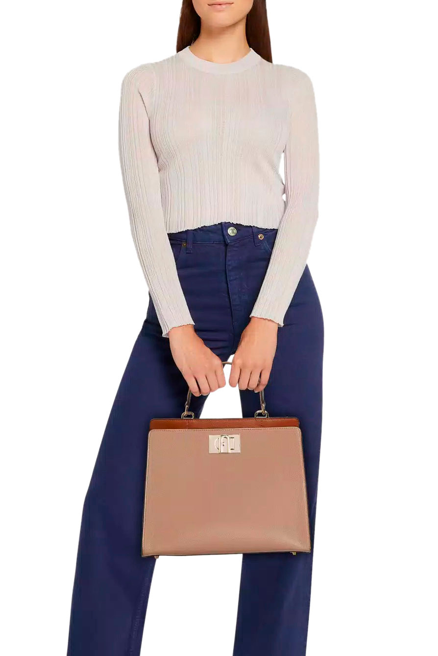 Женский Furla Сумка FURLA 1927 из фактурной кожи (цвет ), артикул WB00654-ACO000 | Фото 6