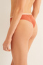 Women'secret Трусики-бразильяна из полупрозрачной ткани с кружевом (Оранжевый цвет), артикул 4217217 | Фото 5