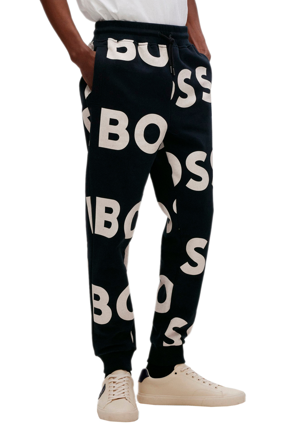 Мужской BOSS Спортивные брюки с крупным логотипом (цвет ), артикул 50479015 | Фото 3