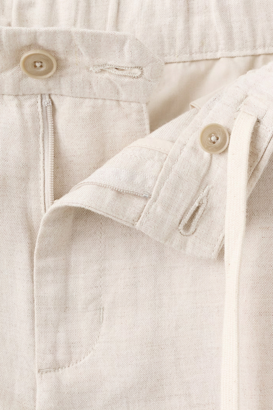 Мужской Mango Man Брюки ROMELINO из льна и хлопка (цвет ), артикул 27006714 | Фото 5