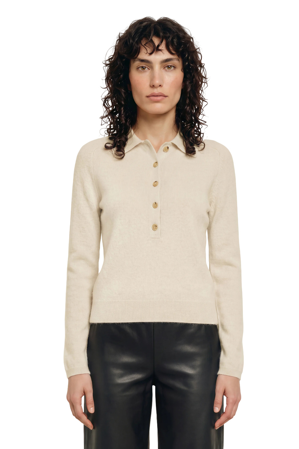 Женский Max Mara Джемпер-поло CELLULA из шерсти и кашемира (цвет ), артикул 2626366048 | Фото 4