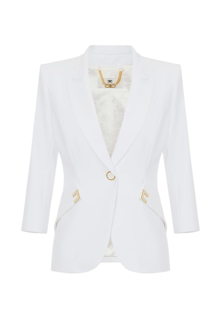 Женский Elisabetta Franchi Пиджак с декором (цвет ), артикул GI21561E2 | Фото 1