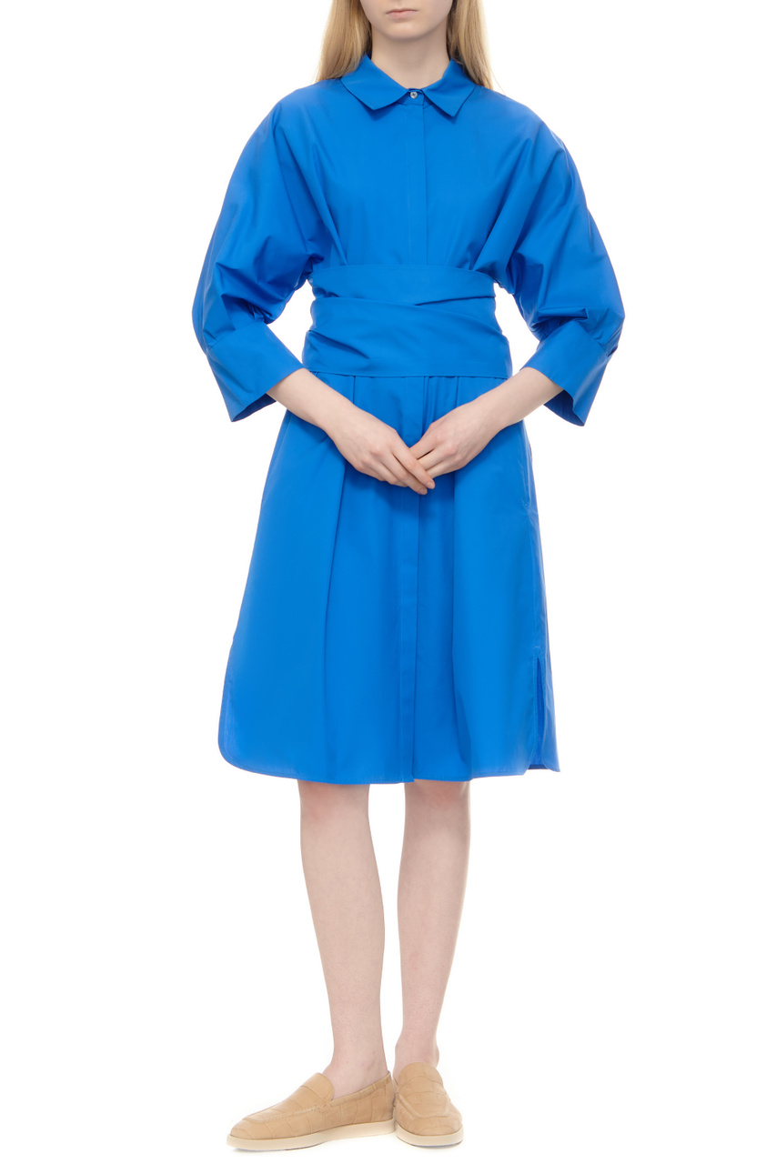Платье TABATA из натурального хлопка|Основной цвет:Синий|Артикул:2419221013 | Фото 1