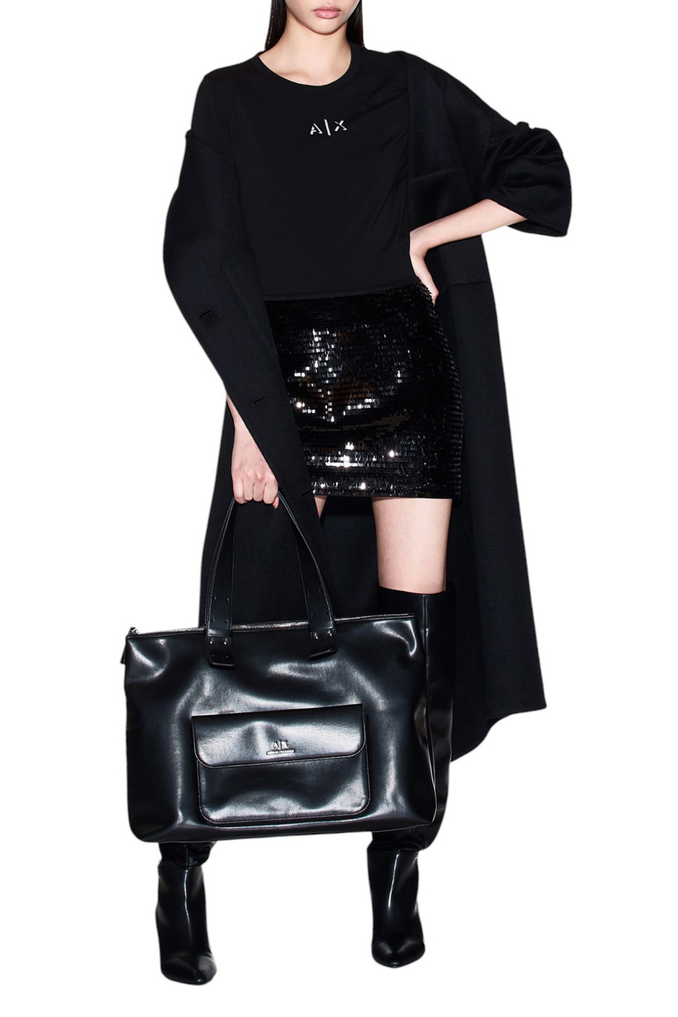 Женский Armani Exchange Футболка с логотипом (цвет ), артикул XW001382-AF16294 | Фото 2