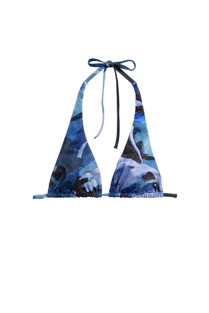 Бюстгальтер купальный HONEYMOON с принтом|Основной цвет:Синий|Артикул:6545227 | Фото 1
