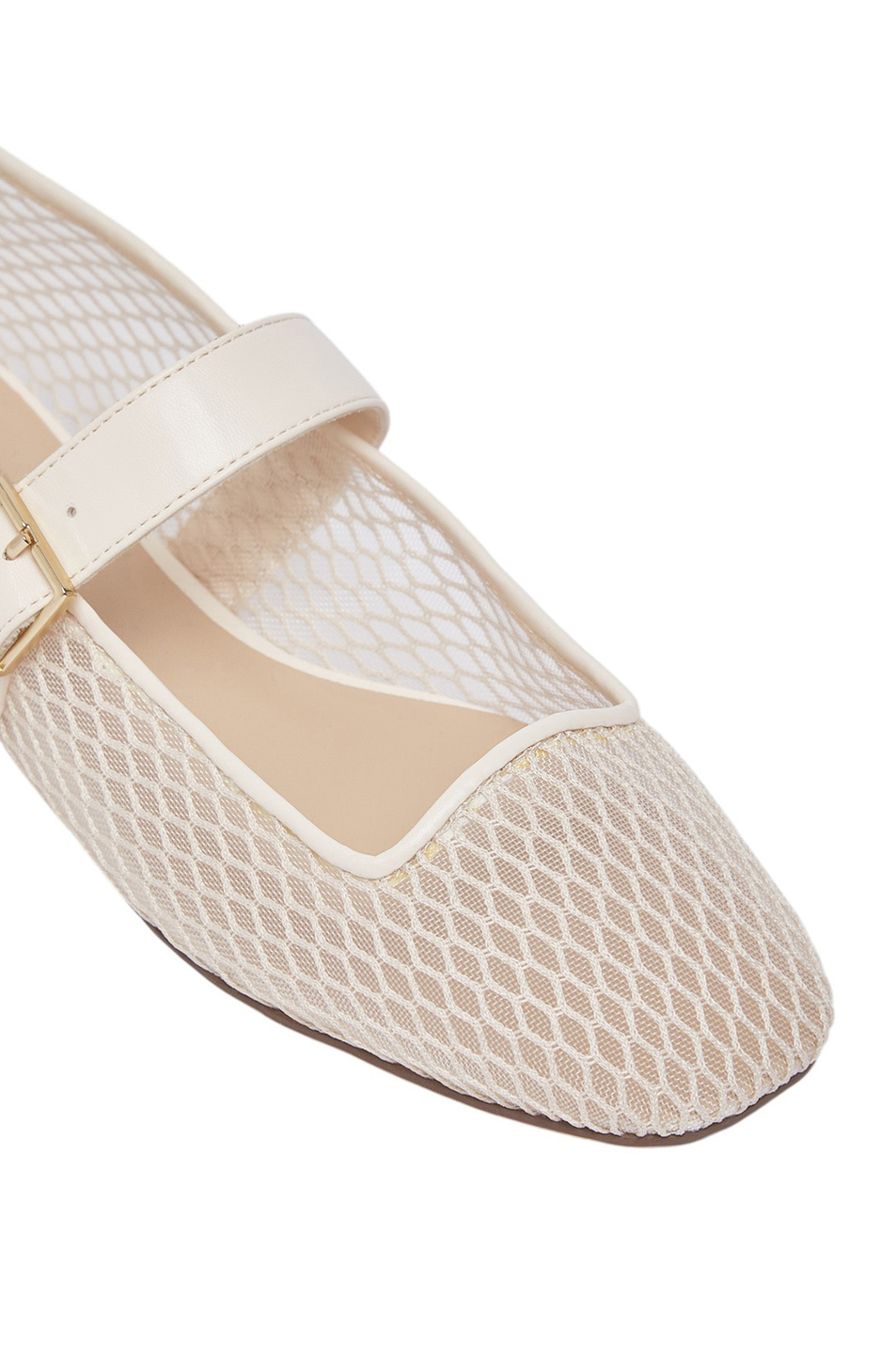Балетки из сетчатой ткани|Основной цвет:Кремовый Женский Liu Jo Балетки из сетчатой ткани (цвет ), артикул SA6147TX267 | Фото 4