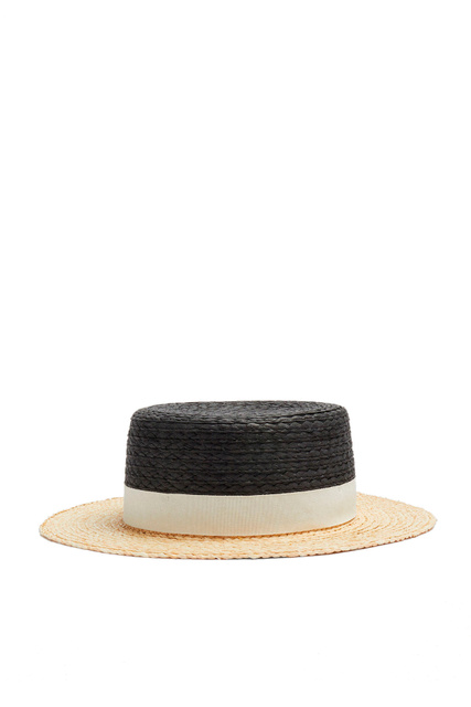 Шляпа с контрастными полями|Основной цвет:Черный|Артикул:196771 | Фото 1