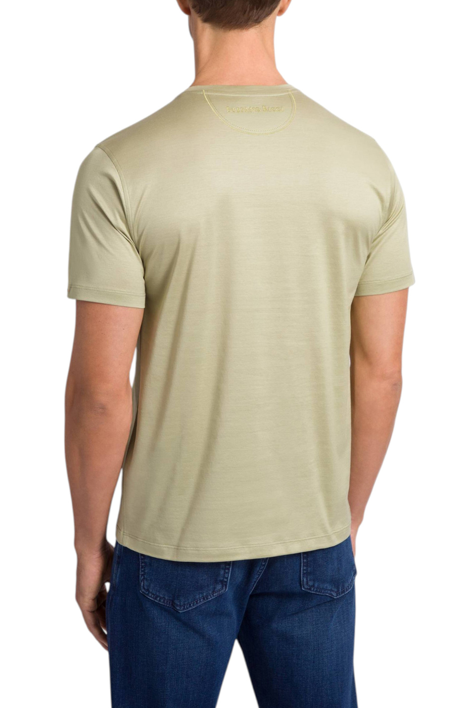 Мужской Stefano Ricci Футболка из натурального хлопка (цвет ), артикул MNH6104960-TE0001 | Фото 4