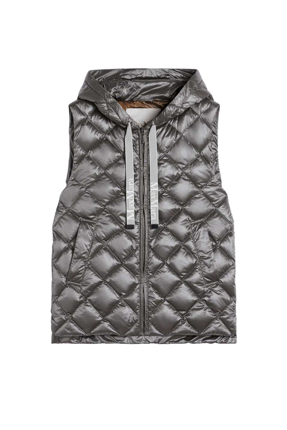 Жилет SPACEGI с капюшоном|Основной цвет:Серый Женский Max Mara Жилет SPACEGI с капюшоном (цвет ), артикул 2529296015 | Фото 1