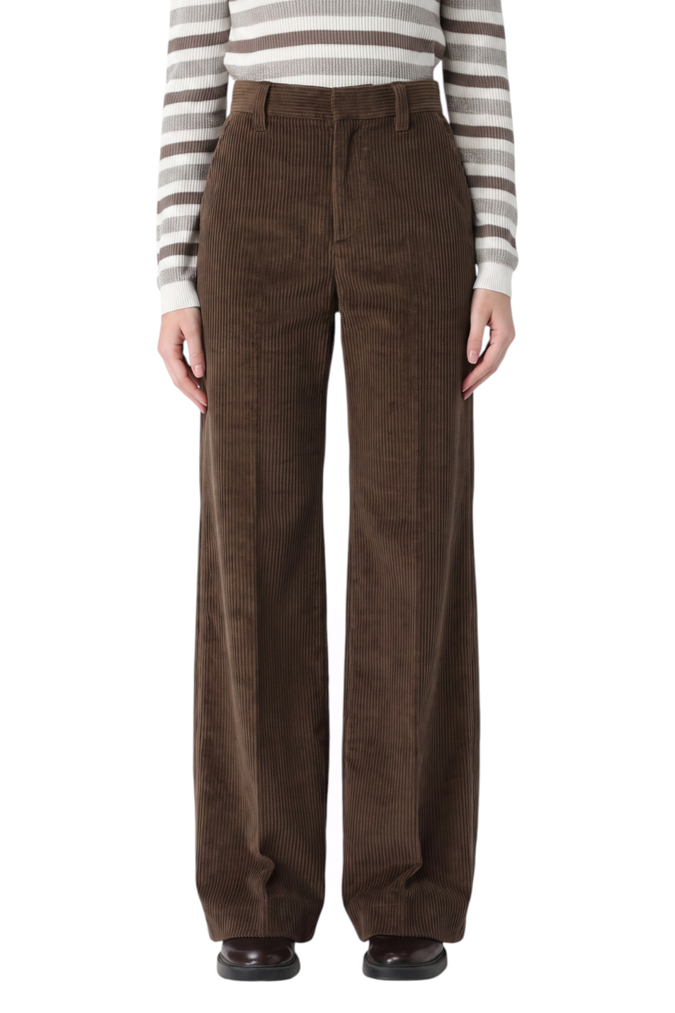 Женский Brunello Cucinelli Брюки из вельвета (цвет ), артикул MA180P8724 | Фото 4