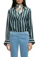 Женский Dorothee Schumacher Блузка LUXURIOUS STRIPES из натурального шелка (цвет ), артикул 349606 | Фото 4