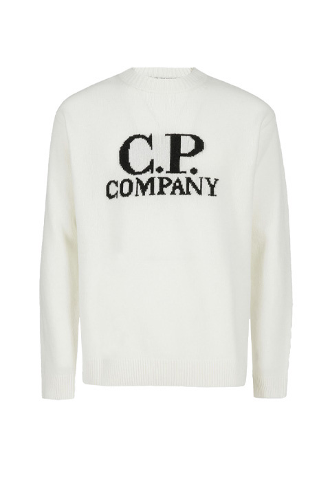 Мужской C.P. Company Джемпер из смесовой шерсти с логотипом и принтом (цвет ), артикул 15CMKN332A005504J | Фото 1
