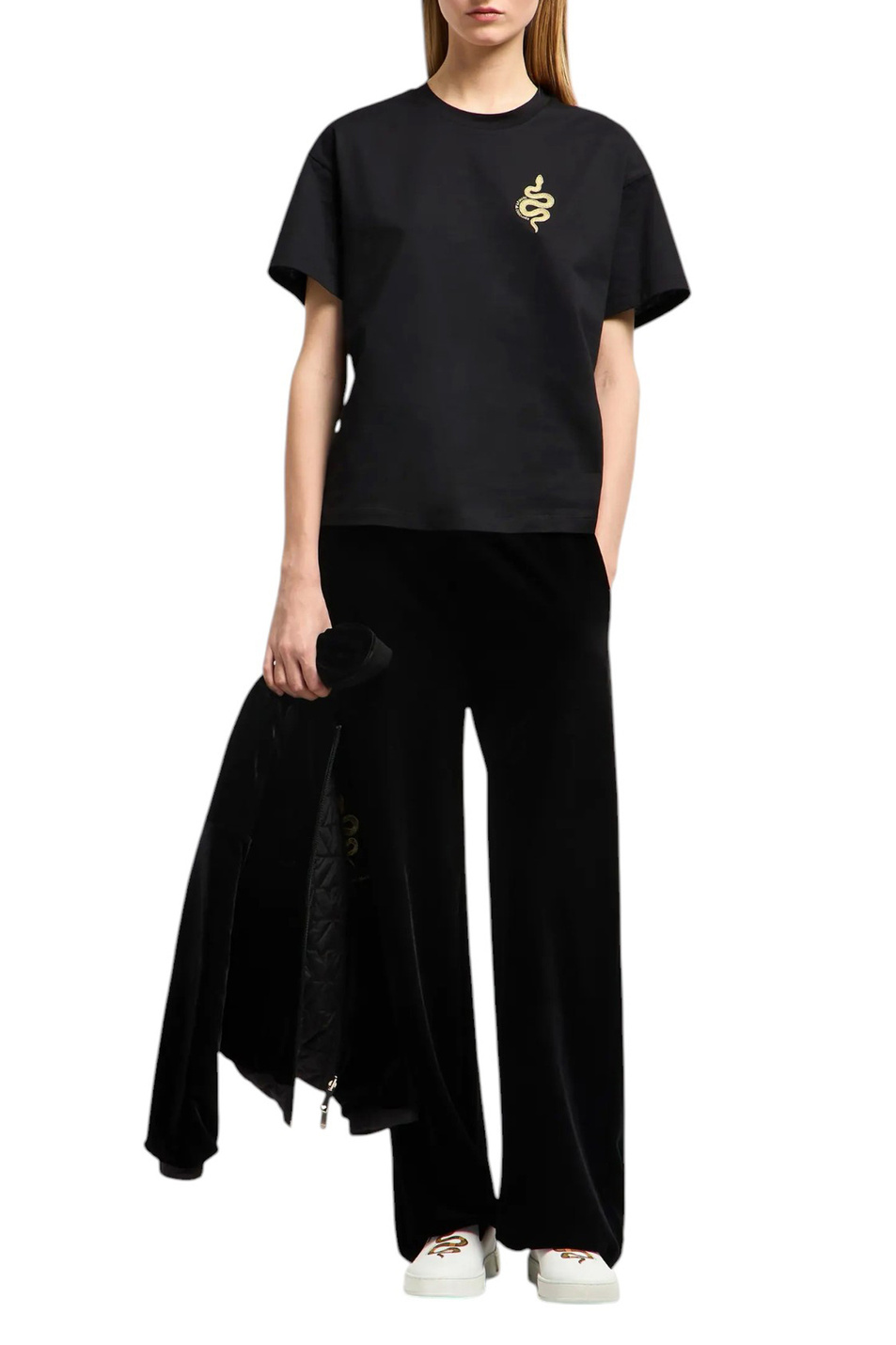 Женский Emporio Armani Футболка из хлопка (цвет ), артикул EW001168-AF10003 | Фото 2
