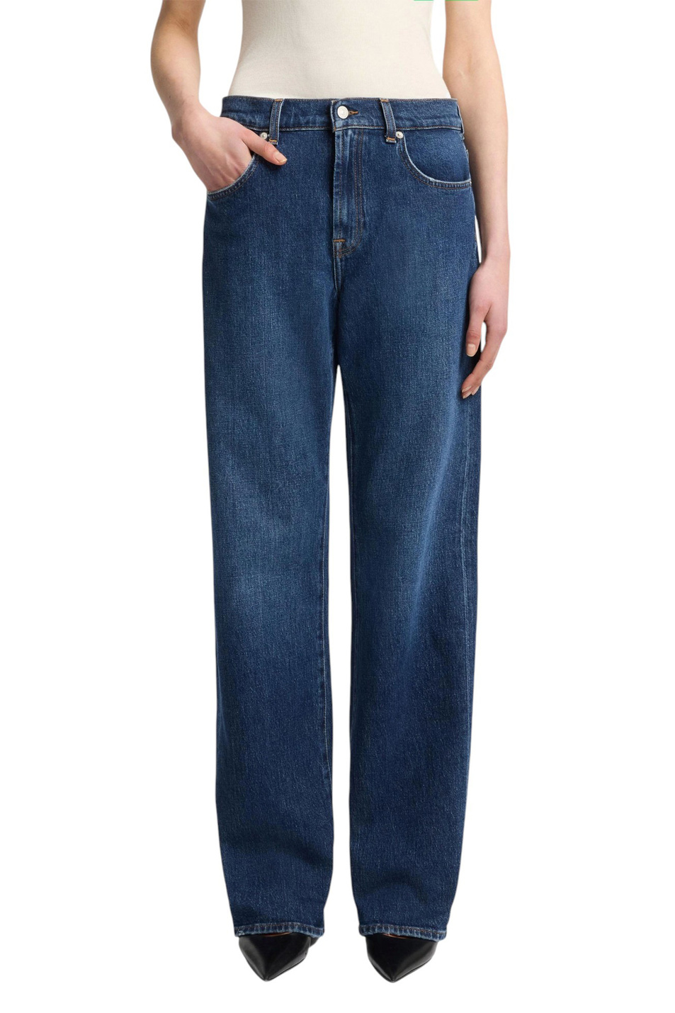 Женский 7 for all Mankind Джинсы из эластичного хлопка (цвет ), артикул 7UE60C10 | Фото 3