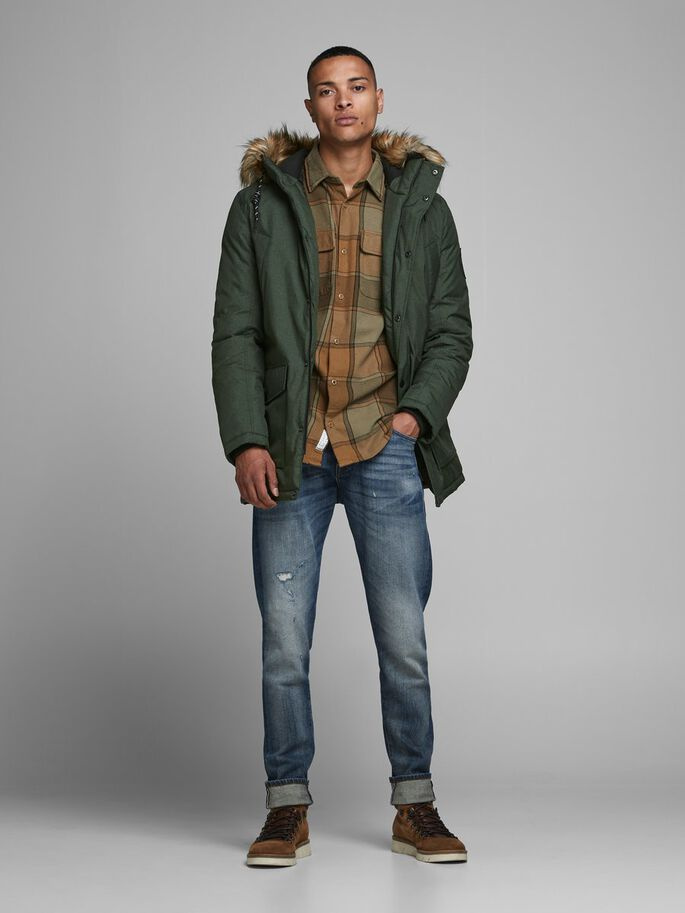 Мужской Jack & Jones Куртка с капюшоном с искусственным мехом (цвет ), артикул 12174383 | Фото 2
