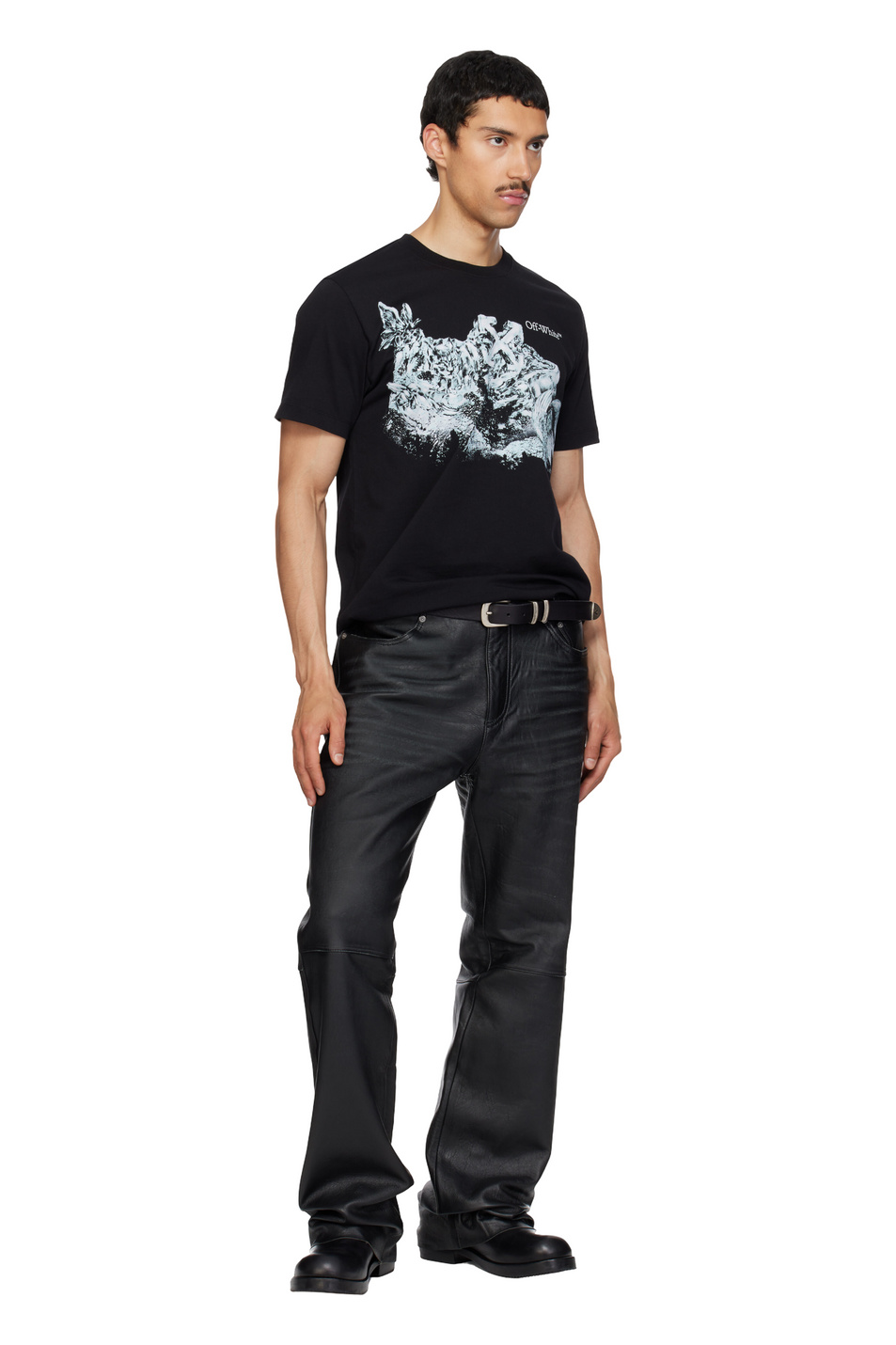 Мужской Off-White Футболка EAGLE ROCK с принтом (цвет ), артикул OMAA027S26JER0060001 | Фото 3
