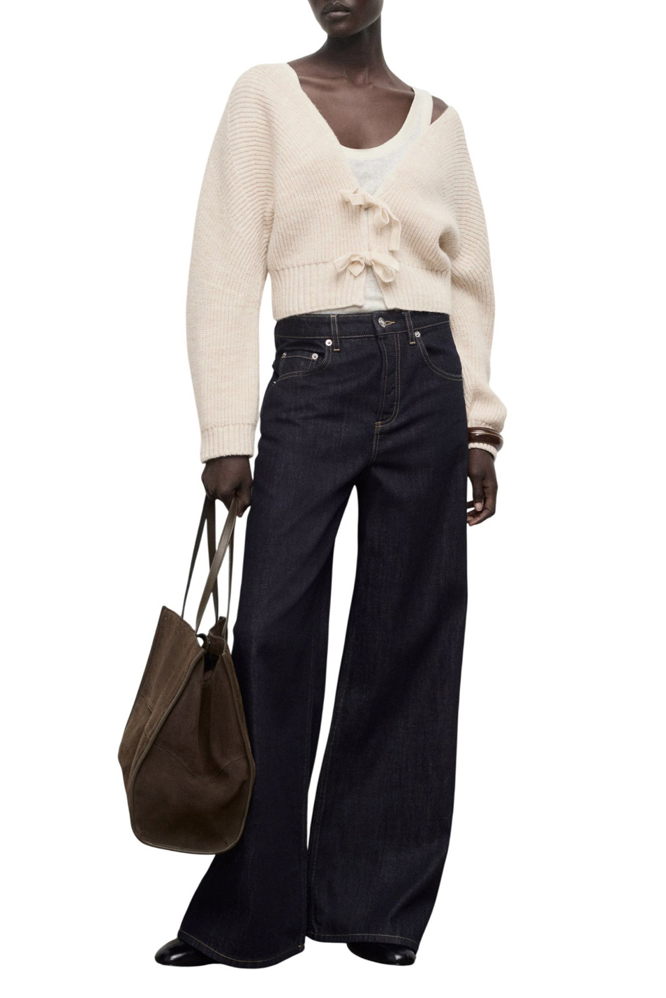 Женский Mango Кардиган CARMINA с V-образным вырезом (цвет ), артикул 17037815 | Фото 2