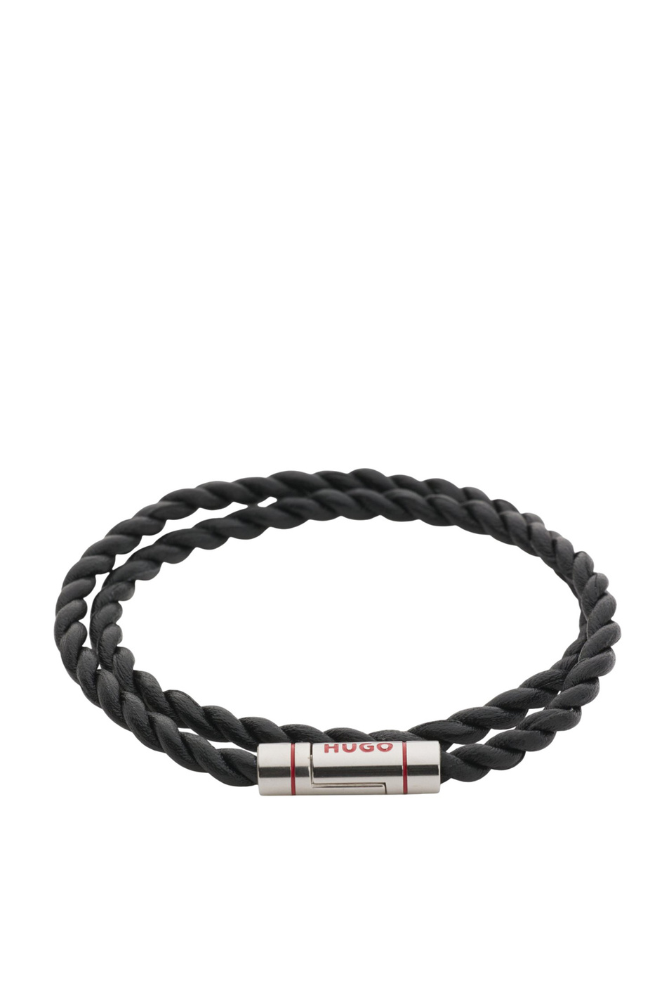 Браслет из натуральной кожи|Основной цвет:Черный Мужской HUGO Браслет из натуральной кожи (цвет ), артикул 50552596 | Фото 1