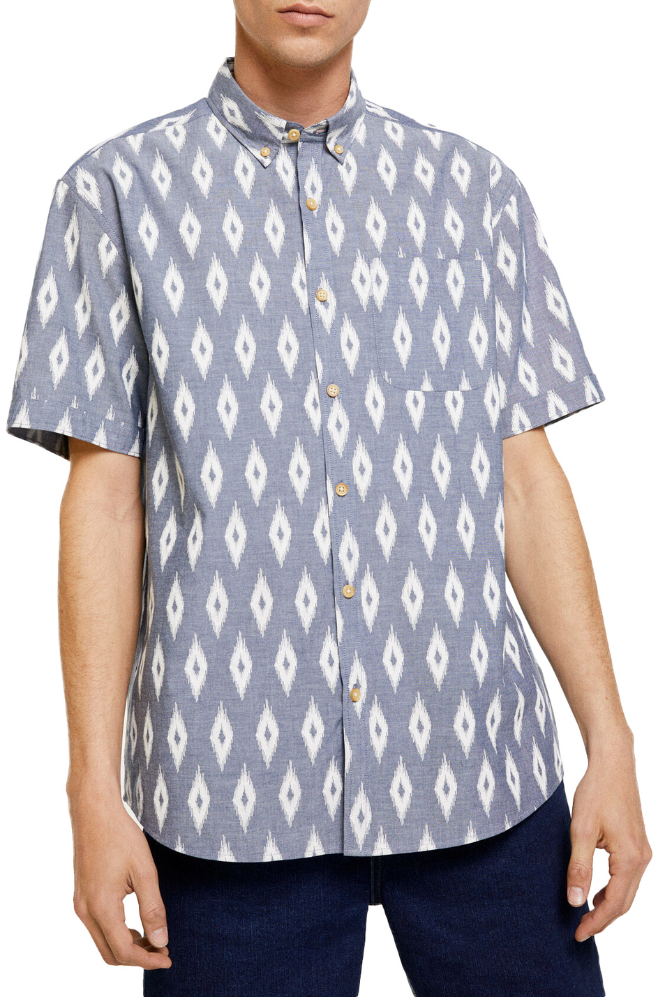 Springfield Рубашка прямого кроя с короткими рукавами (цвет ), артикул 0373851 | Фото 1