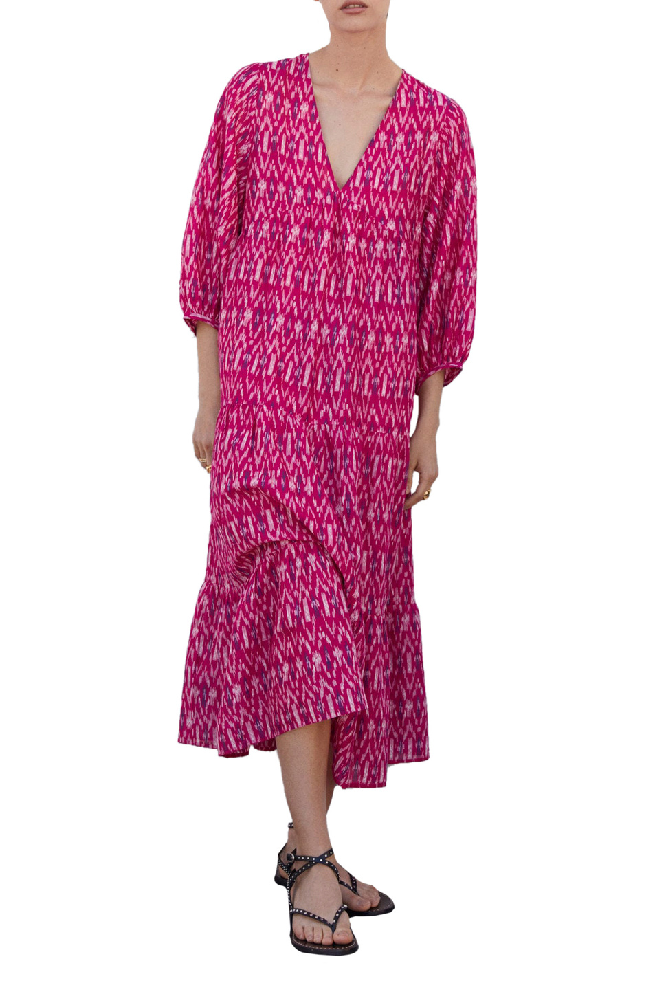 Женский Mango Платье BLUSH из натурального хлопка с принтом (цвет ), артикул 47019204 | Фото 2