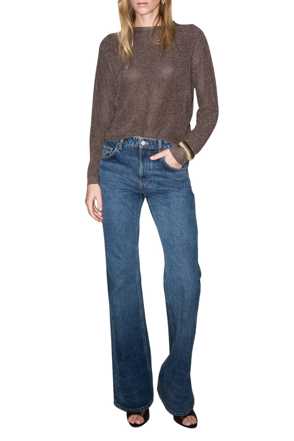 Женский Mango Джемпер KLONG с люрексом (цвет ), артикул 17009121 | Фото 2